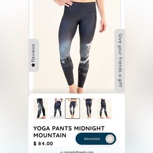 Colorado Threads - Yoga Pants Midnight Mountain